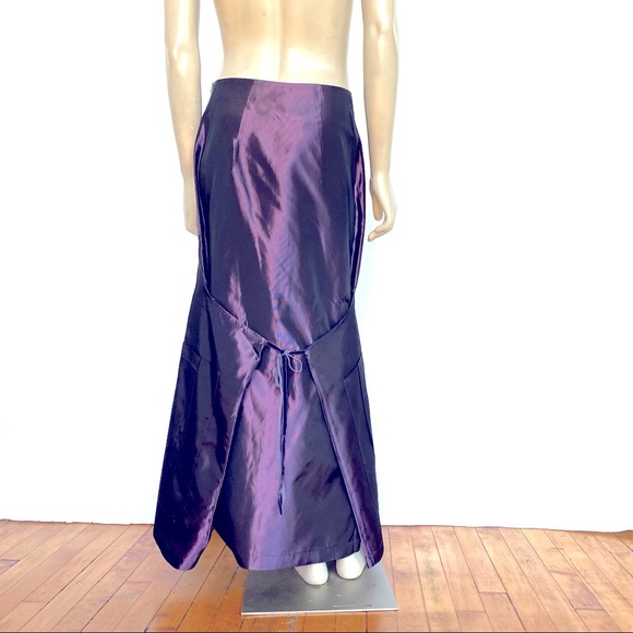 Vintage Roman Keflay Purple Satin Skirt - Picture 4 of 12